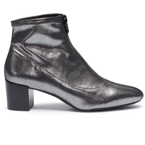 Stella Luna Turnlock Metallic Zip Ankle Boots 7 - Picture 9 of 11